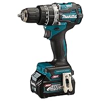 Makita HP002GA202 40V Max Li-ion XGT Brushless Combi Drill Complete with 2 x 2.0 Ah Batteries and Charger Supplied in a Makpac Case