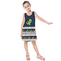 PattyCandy Girls Girly Dinosaur Style Fashion Kids Sleeveless Dress & Short Sleeve Dress,Size:2-16