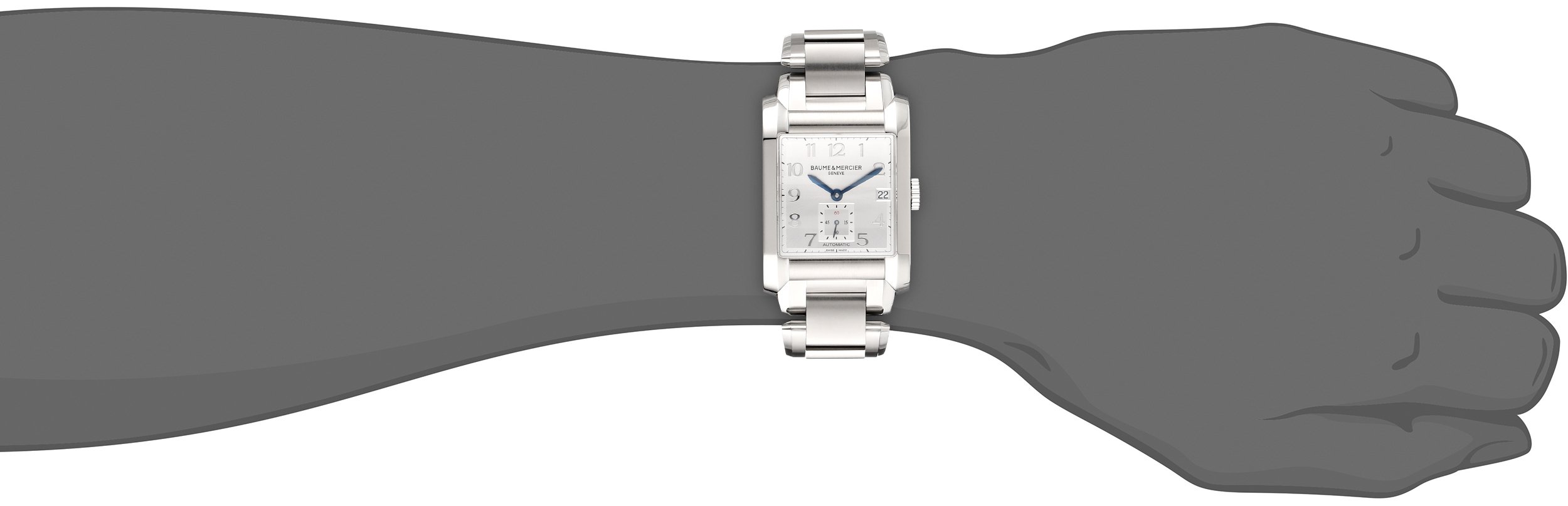 Baume & Mercier Men's BMMOA10047 Hampton Analog Display Swiss Automatic Silver Watch