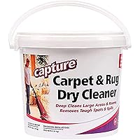 Capture Carpet & Rug Dry Cleaner w/Resealable lid - Home, Car, Dogs & Cats Pet Carpet Cleaner Solution - Strength Odor Eliminator, Stains Spot Remover, Non Liquid & No Harsh Chemical (4 Pound)