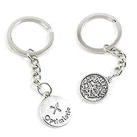 10 Pieces Keyring Keychain Wholesale Suppliers Jewelry Clasps N7PJ6O Sagittarius Tag