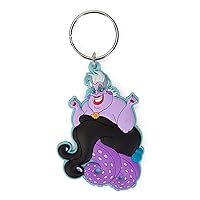 Disney 23889 Ursula Soft Touch PVC Key Ring, One Size, Multicolor