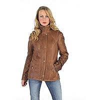 Womens Professional Coat Style Lambskin Leather Jacket