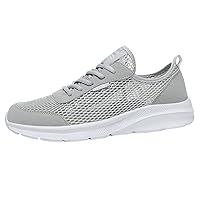 Men's Running Shoes Breathable Knit Slip On Sneakers Lightweight Athletic Shoes Casual Sports Shoes