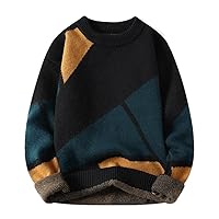 Knitted Sweater Men's Clothing O Neck Wool Cashmere Pullovers Boy Casual Streetwear Warm Jumpers Korean Knitwear