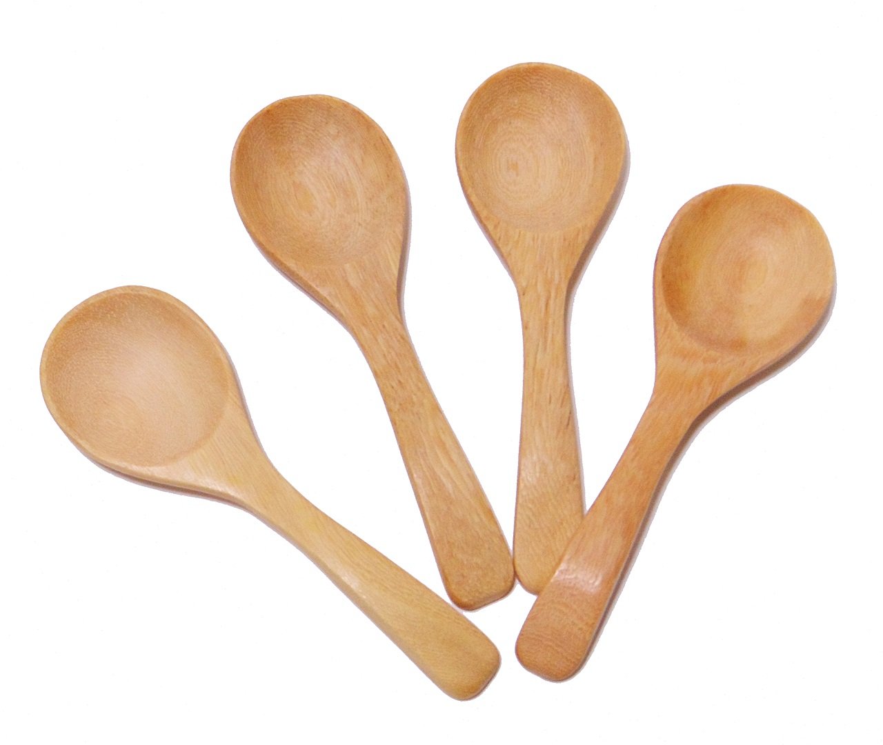 Touchable_dream Mini Wooden Spoons Condiments Salt Spoons Tembusu Wood (50)