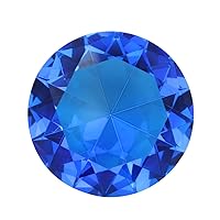 Happyyami Paper Shred Filler 80mm Acrylic Diamond Gems Jewels Pirate Gems Set Treasure Jewels Large Acrylic Gemstones False Diamond Jewels for Arts and Crafts (Blue) Nativity Craft