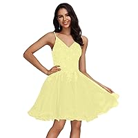 MllesReve Tulle Homecoming Dresses Teens Lace Beaded Party Dress Juniors Short Prom Dresses