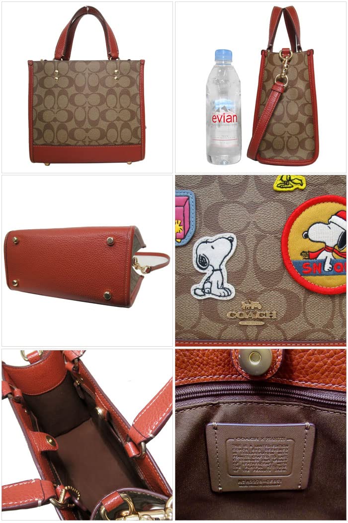 Coach CE851 IMT1O Outlet Women's Bag Handbag Peanuts Signature Snoopy Dempsey Tote 22 PVC Canvas Patch, 2-Way Crossbody