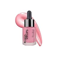 Blush Drops Sunset Kiss/Frosted Pink, 0.5 fl oz, Moisturising Make Up Blush Drops with Vitamin E, Liquid Blush with Naturally Radiant Finish, Long Lasting Finish
