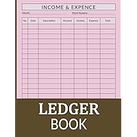 Ledger Book: income and expense log book for small business and personal finance in Books