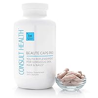Consult Health Beaute Caps PRO - Supports Healthy Hair, Skin & Nails - Biotin 10,500 mcg - Red Orange Complex - Collagen - High Potency Support - Vitamin C & D - Minerals - 180 Day - 360 Capsules