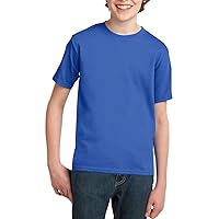 Youth 100% Cotton Casual Short Sleeves Essential T-Shirt