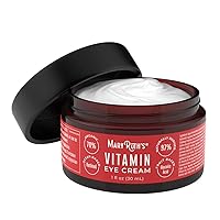 Vitamin Eye Cream by MaryRuth's - Unscented Firming Anti-Wrinkle 70% Organic Vitamins & Minerals w/Ocean based Retinol & Fruit Based Glycolic Acid Coenzyme Q Non-Toxic 1oz–For Men & Women