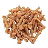 Chicken Plucker Fingers Poultry Plucking Hair Removal Rubber Stick for Plucker Machine Duck Goose Quail Earth Yellow 50PCS Chicken Rubber Stick