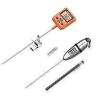 ThermoPro TP511 Digital Candy Thermometer with Pot Clip + ThermoPro TP-02S Instant Read Meat Thermometer Digital Cooking Food Thermometer