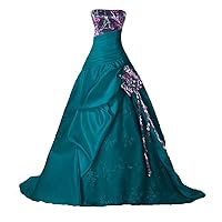 Lace and Camo Wedding Dresses Ball Reception Quinceanera Gowns