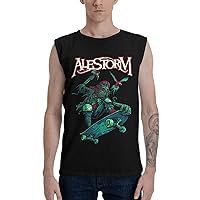 Alestorm Men's Tank Top T Shirt Fashion Sleeveless Shirts Summer Exercise Vest Black