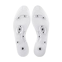 1Pair Men Women Fashion Magnetic Therapy Insole Silicone Accupressure Weight Loss