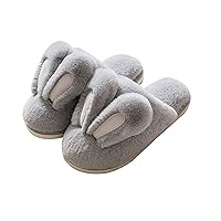 Really Cute Unisex Adult Hard Soled Stuffed Animal Home Slippers Soft Plush Cartoon Animal Slippers Sharp Warm and Toasty Slippers