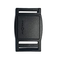 Magnetic Snap Buckle - Plastic Quick Release Buckle Replacement - Black (25mm)