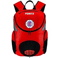 POINT3 NBA Basketball Backpacks Road Trip 2.0, Officially Licensed NBA Bag with Drawstring for Basketball, Football, and More