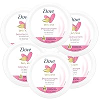 Nourishing Body Care, Face, Hand, and Body Beauty Cream for Normal to Dry Skin Lotion for Women with 24-Hour Moisturization, 6-Pack, 5.07 Oz Each Jar