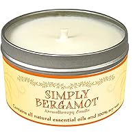 Soy Wax Aromatherapy Candle, Simply Bergamot, 6.5 Ounce