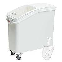 21 Gallon / 335 Cup Mobile Ingredient Bin with Sliding Lid & Scoop Included