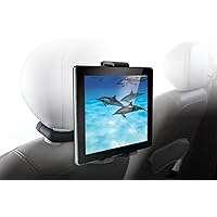 Audiovox Universal Vehicle Mount System for Tablets with Bluetooth Headphones (Black)