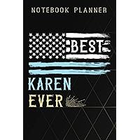 Notebook Planner Best. Karen. Ever. Name good for Girls & Women, White: 6x9 in ,Life,Paycheck Budget,Planning,To Do List,Meal,Meeting,Tax,Finance