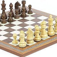 Tournament Wooden Staunton Chessmen & Fulton St. Chess Board