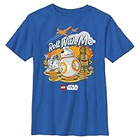 LEGO® Kids Star Wars Roll with Me Boys Short Sleeve Tee Shirt, Royal Blue, Large