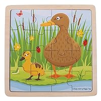 Bigjigs Toys Chunky Wooden Duck & Duckling Puzzle