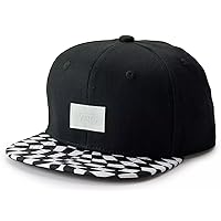 Vans | Duello II, Youth Snapback Hat - One Size (Black/White Checks)