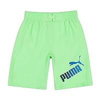 PUMA Boys' Gradient Number One Logo Swim Trunks