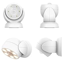 HONWELL Battery Operated Motion Sensor Light Outdoor Wireless Waterproof Spotlight Motion Detector Security Light, Light Sensor Auto On Off for Porch Stair Hallway Garage Wall Shed House Door (1Piece)