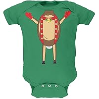 Old Glory Reindeer Body Costume Infant Green Bodysuit - 3-6 months