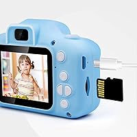 1080P Digital Camera, 2.0 LCD Photography Autofocus Vlogging Camera, Digital Zoom Video Camera with Card Reader, Compact Point Travel Cameras for Gifts (Blue)