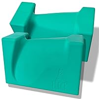 WRIST BLOCK™ The Ultimate Evolution in Premium Quality Yoga Blocks (Set of 2, Teal) - Designed to Eliminate Wrist Strain During Yoga, Pilates, Pushups and Other Exercises - Wrist Support - Meditation