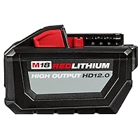 Milwaukee M18 18-Volt Lithium-Ion High Output Battery Pack 12.0Ah Milwaukee M18 18-Volt Lithium-Ion High Output Battery Pack 12.0Ah