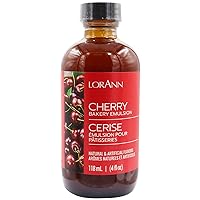 Lorann Oils Cherry Bakery Emulsion: Authentic Cherry Flavor, Perfect for Enhancing Fruit Undertones in Baked Goods, Gluten-Free, Keto-Friendly, Cherry Extract Alternative Essential for Your Kitchen