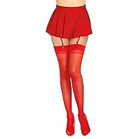 Women’s Sheer Thigh High Pantyhose Hosiery Nylons Stockings with Comfort Lace Top Anti-Slip Silicone Elastic Band