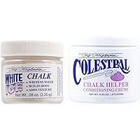 Chris Christensen Grooming Bundle - White Ice Chalk .08 oz + Colestral Chalk Helper Conditioning Crème 16 oz, Groom Like a Professional, Made in USA