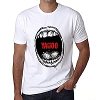 Men's Graphic T-Shirt Mouth Expressions Yahoo Eco-Friendly Limited Edition Short Sleeve Tee-Shirt Vintage