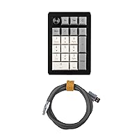 EPOMAKER EK21 VIA 3 Modes Gasket Number Pad with Gray USB-C Keyboard Cable