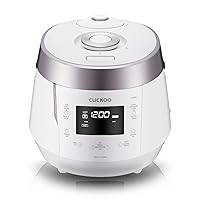 CRP-P1009SW 10 Cup Electric Heating Pressure Cooker & Warmer – 12 Built-in Programs, Glutinous (White), Mixed, Brown, GABA Rice, [1.8 liters]
