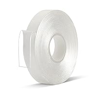 Double Sided Tape Heavy Duty(Extra Large, Pack of 2, Total 396 Inch), Nano  Double Sided Adhesive Tape, Clear Mounting Tape Picture Hanging Strips