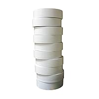 Electrical Tape (10PK) White W/Gray Tint Matte – Waterproof, Flame Retardant, Rubber Based Adhesive, UL Listed – Rated for Max. 600V and 80oC Use – Measures 60’ x 3/4