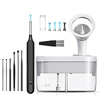 Ear Cleaner with Camera and Ear Irrigation Flushing System, Ear Wax Removal Kit - Ear Wax Removal and Ear Flushing Kit for Adults, Child